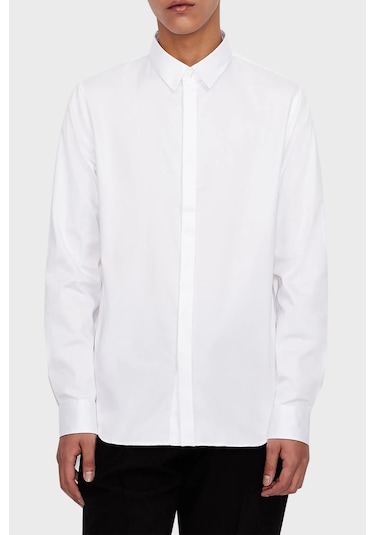 Armani Exchange Erkek Gömlek 8NZCBD ZN10Z 0113 BEYAZ Beyaz