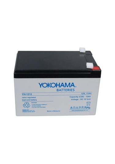 Yokohama 12volt 12amper Akü Yh-1212 151x98x95mm