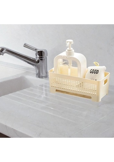 Pazly Suntek Lavabo Sünger Tutucu Taşınabilir Bulaşık Deterjanı Gri - Pratik Gri