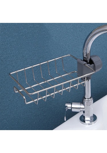 Liangmei 1 Adet Asılı Musluk Rafı Ayarlanabilir Yükseklik Esnek -