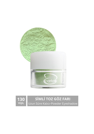 Carla Toz Göz Farıyeşil Powder Eyeshadow Green 130