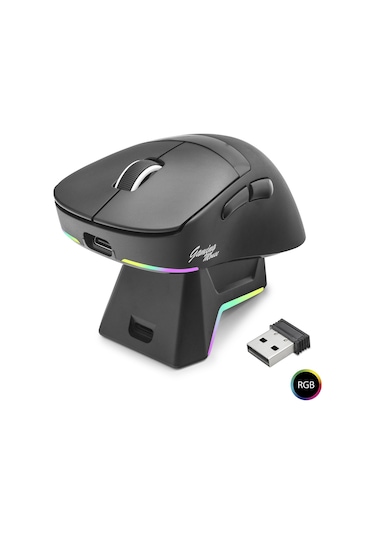 Kablosuz Gaming Rgb Mouse Şarj Standlı - Siyah Mf1216b