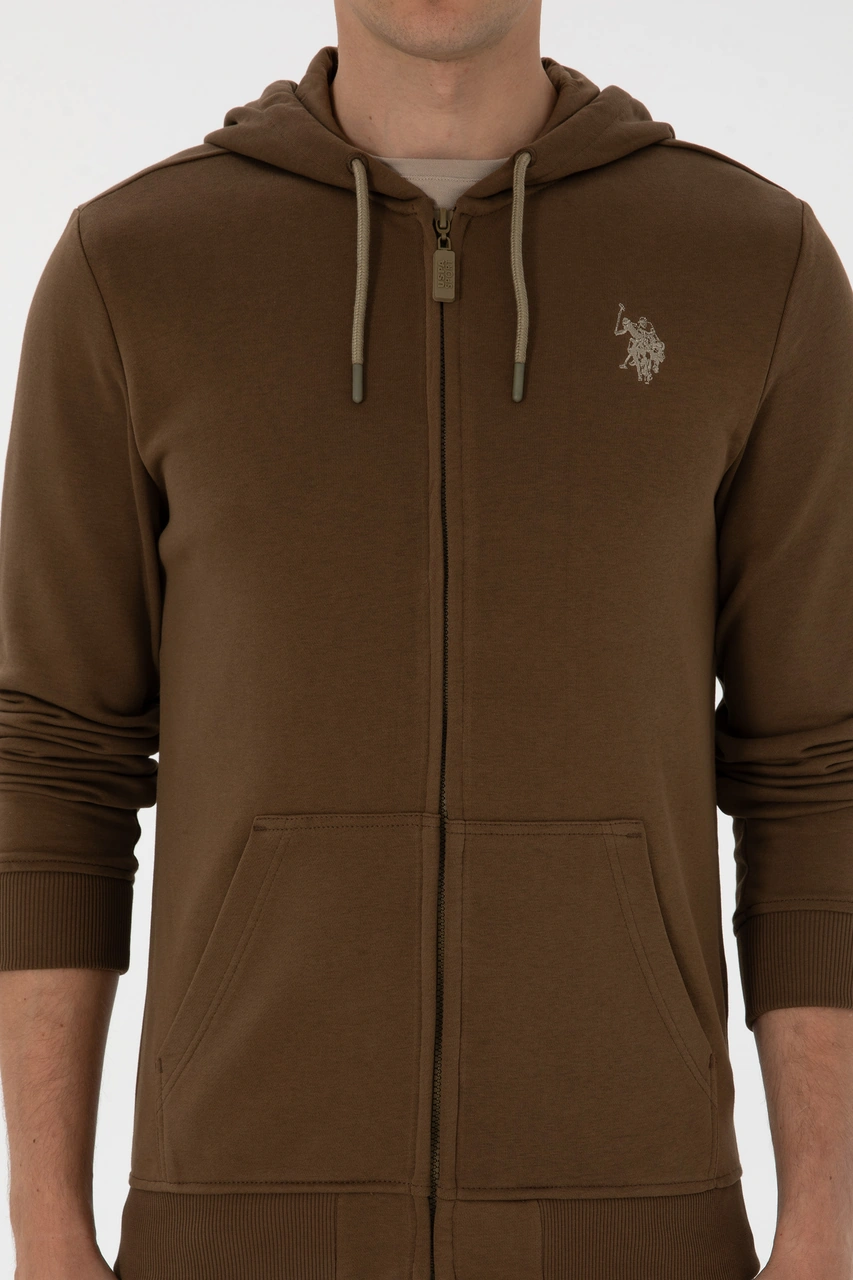 U.s. Polo Assn. Erkek Haki Hırka Örme 50313748-vr027 Haki