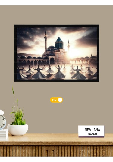 Tablo Pazarı Led Işıklı Tablo - Mevlana
