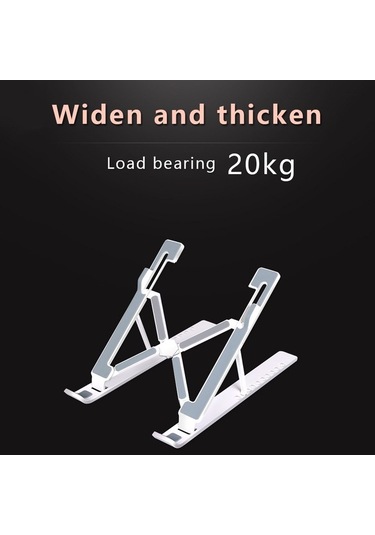 Pazly Katlanabilir Dizüstü Bilgisayar Standı - On-dişli, Ayarlanabilir Yükseklik - Kullanışlı Ve Taşınabilir