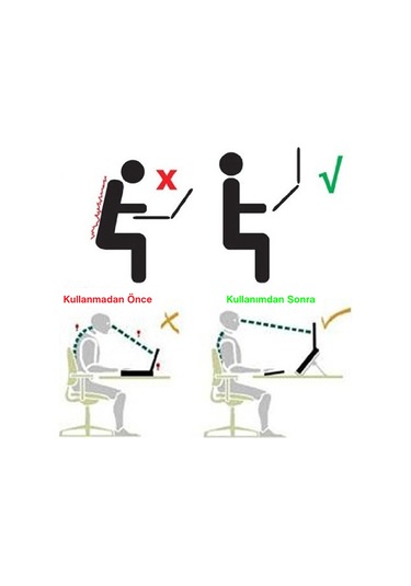 Laptop Macbook Notebook Standı Masaüstü Telefon Tutuculu Stand