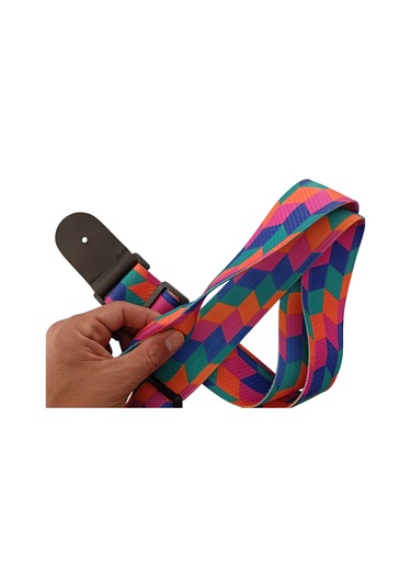 Rj200-c5 Gitar Askısı Deluxe Guitar Strap Deri Başlıklı 2 Katlı