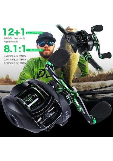 Motion003 Sougayilang Sağ El Baitcasting Makarası 12+1bb Antikorozif Antisalute 8.1:1 Yüksek Hız 8kg 17.6lbs Maksimum Sürükleme Karbon Fiber Alüminyum Gövde Tatlısu Tuzlu Su Uyumlu