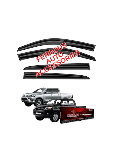 Toyota Hilux Ferrous Cam Rüzgarlığı 4lü 2006 2015