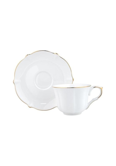 Evaliza Magnolia Premium Gold 36 Parça 6 Kişilik Kahvaltı Takımı Beyaz