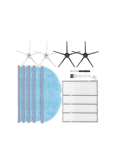 Unimarket Sagrado T7s S7 / T7s Plus Elektrikli Süpürge Aksesuarları Için Yedek Parçalar Yan Fırça Filtre Mopları Süpürge Yedek Parçaları 4 Adet