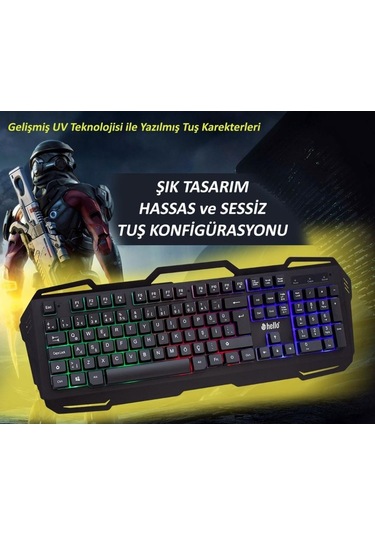 Hello HL-4730  Kablolu Gaming Q Klavye
