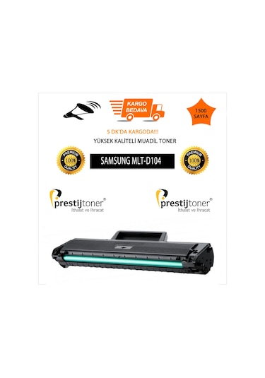 Prestijtonerr Samsung 104 Mlt-D104S Ml-1660 Ml-1670 Ml-1675 Uyumlu Toner Çipli