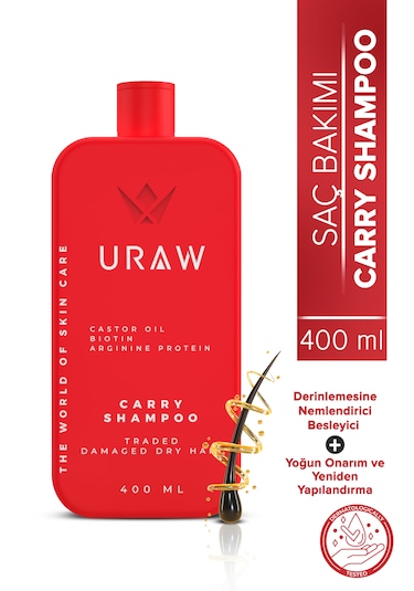 Uraw Carry Yoğun Saç Dökülmesine Karşı Bakım Şampuanı 400 ML