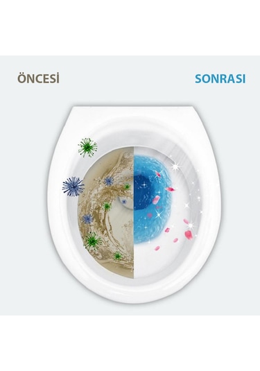 Tuvalet Temizleme Jeli Koku Giderici Desenli Klozet Jeli