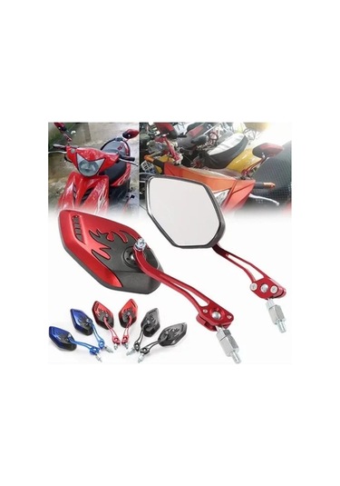 Reedark Motosiklet Dikiz Aynası Geniş Açı Lmk00051b Evrensel Siyah