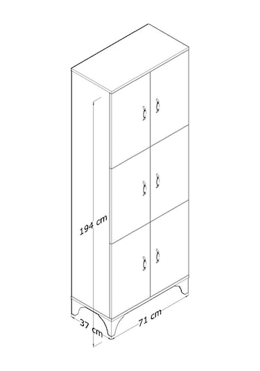 Esmopa Mobilya Çok Amaçlı Kiler Ayakkabılık Dolabı
