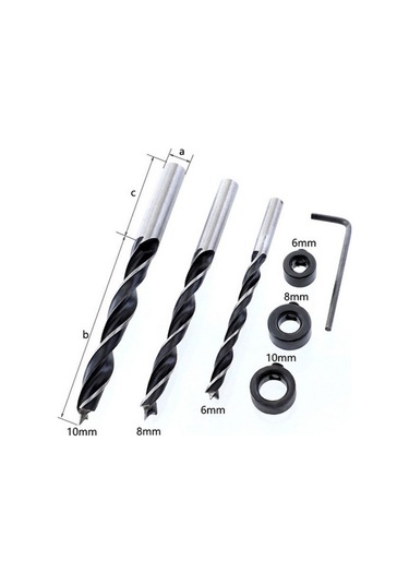 41 Parça Ahşap İşleme Matkap Rehberi Kiti Düz Delik Yerleştirici Dowel Pimi Ahşap Matkap Delik Aracı