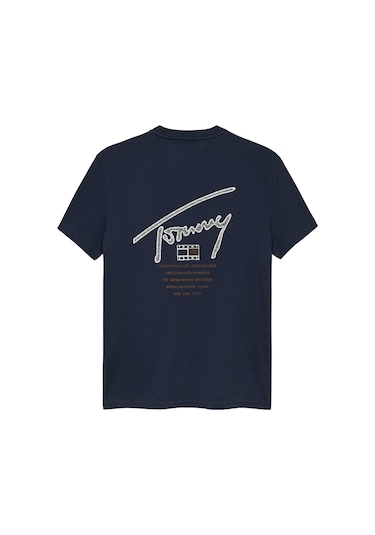 Tommy Jeans Erkek Tişört-dm0dm22320-12253 Mavi