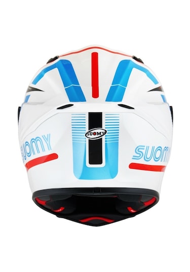 Suomy Track 97 Full Face Motosiklet Kaskı Beyaz -  Kırmızı