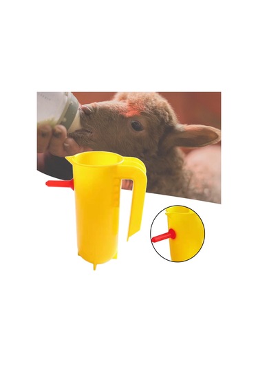 Suntek 800ml Kuzu Besleme Kapları Küçük Kuzu Keçi Sarısı