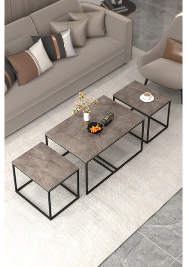 Tv Sehpası Tv Ünitesi Atlantik Çam Antrasit Gold 160 Cm Linya 5040 Çok Renkli