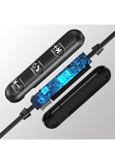 Lecoo ES204 Boyun Bantlı Kablosuz Bluetooth 5.0 Mikrofonlu Kulak İçi Kulaklık