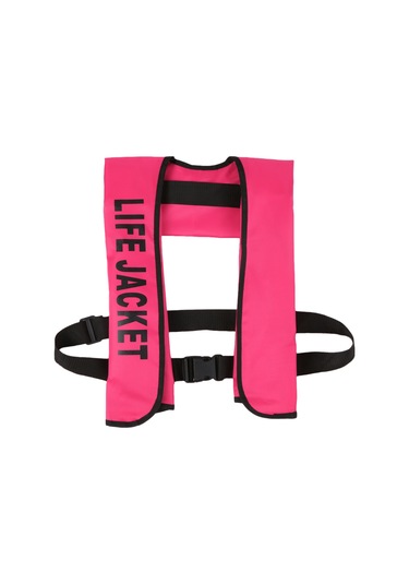 Springsun Kadınlar İçin Hafif Otomatik Şişirilebilir Su Can Kasası Ateşleyici Hariç - Pembe, Yat, Kayak Ve Su Sporları İçin, Tpu Nilon, Reflektörlü, Acil İpucu