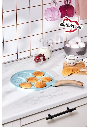 Karaca  Mutfaksever Biogranit Animal Pankek Tava 26 Cm Mavi