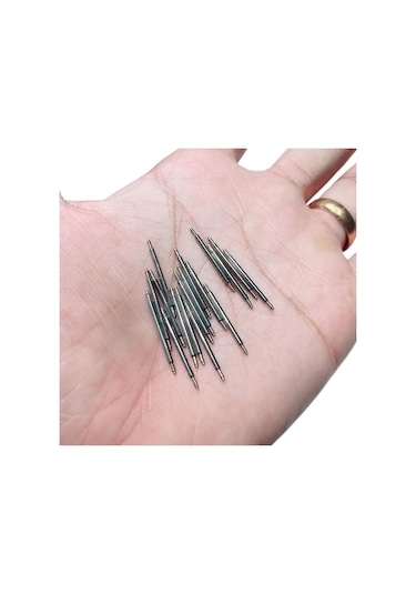 Koodmax 50 Adet Paslanmaz Çelik Yaylı Kol Saati Kordon Pimi Susta - 1.3mm 10mm