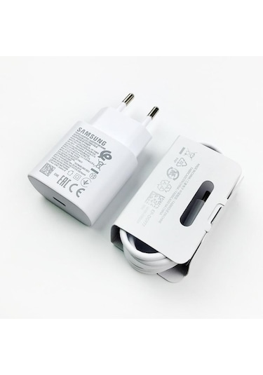 Samsung TA800 25 W Type-C Hızlı Şarj Aleti Kablo Set Beyaz