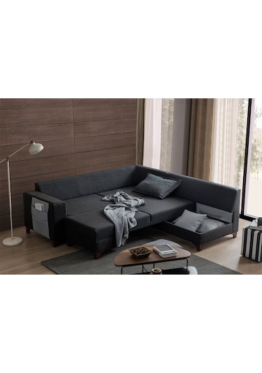 Eymense Loft Köşe Koltuk Takımı Antrasit Sağ Köşe