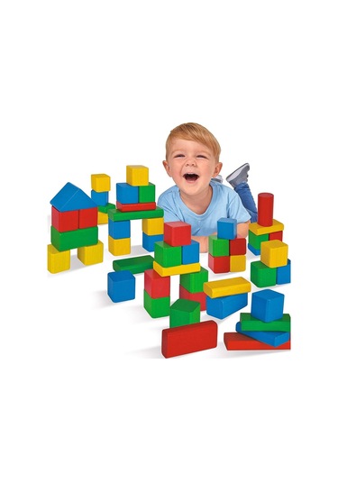 Eichhorn Renkli Ahşap Bloklar 50 Parça 1+ Yaş