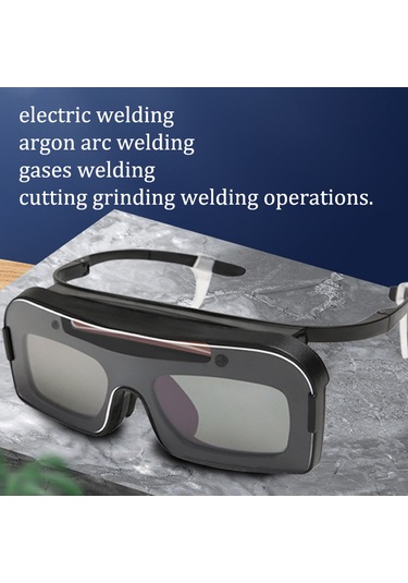 Symbee Profesyonel Otomatik Fotoğrafik Kaydırmalı Kaynak Gözlüğü - Uv Ve Parlak Işık Koruyucu, Abs Malzeme, Dahili Cr927 Pil