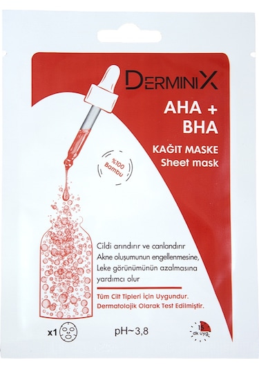 Derminix AHA + BHA Kağıt Maske