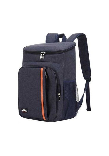 Dancemonkey Geçirmez Termal Sırt Çantası - Piknik, Kamp İçin Çok Amaçlı Soğutucu Lacivert Lacivert