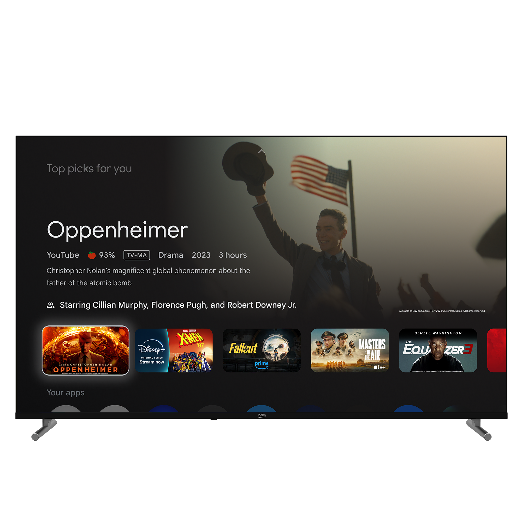 Beko Crystal 7 55” 4K UHD Google TV - B 755 C Smart TV