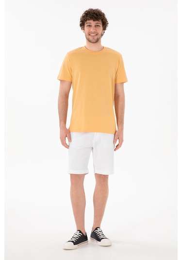 U.S. Polo Assn. Erkek Regular Fit Bisiklet Yaka Turuncu Basic Tişört 50305928-VR202 U.S. Polo Assn. Erkek Regular Fit Bisiklet Yaka Turuncu Basic Tişört 50305928-VR202
