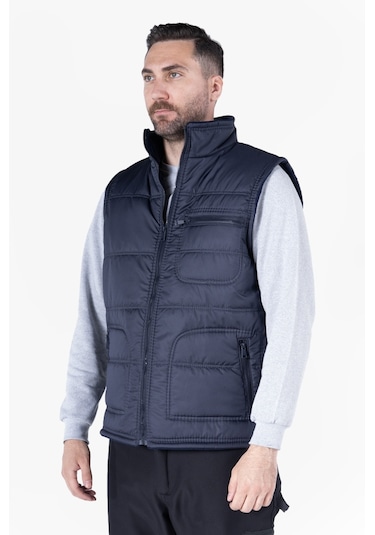 Polarlı Elyaf Takviyeli İş Yeleği Lacivert