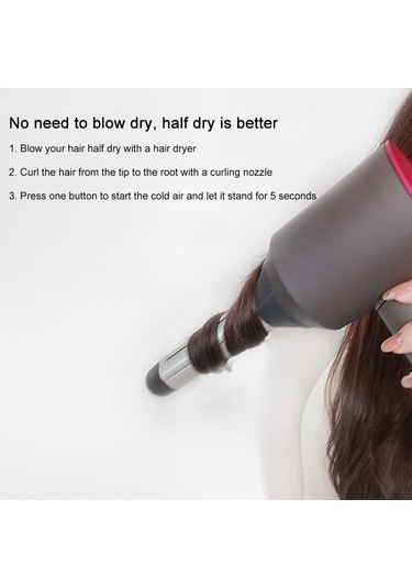 Saç Kurutma Makinesi Hd01 / Hd02 / Hd03 / Hd04 / Hd08 İçin Tek Saat Yönünde Saç Kıvırma Silindiri