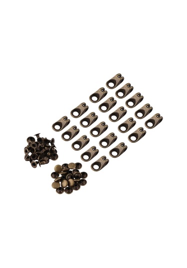 Padalink 20 Adet Kayağaç Ayakabısı İpi Kanca, Alaşım Malzeme, Dayanıklı, Dışarı Ayakkabısı Ve Çanta Askı Bağlantısı İçin, Kiremit Rengi, Dıy El Sanatları Aksesuarı