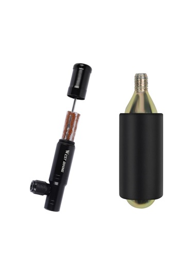 Mufunye Bisiklet Acil Onarım Kiti: 2 Si 1 Arada Co2 Pompası Ve Tubeless Tamir Seti Diğer