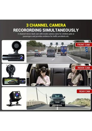 Samdoo "170 Geniş Açılı 1080p Dvr Araç Kamerası - Gece Görüşlü, Çarpma Kilitlemeli, Geri Görüş Uyumlu"