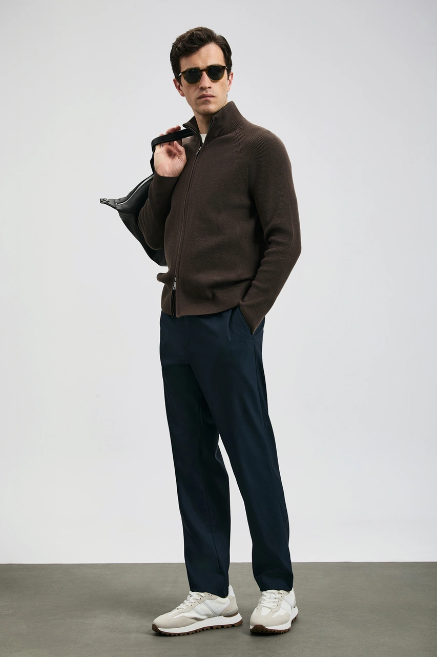 Lufian Amber Smart Erkek Chino Pantolon Slim Fit Lacivert Lacivert 112190334100200 Lacivert