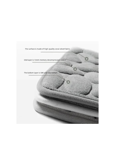 Memory Kaydırmaz Banyo Paspası Pembe Çok Renkli