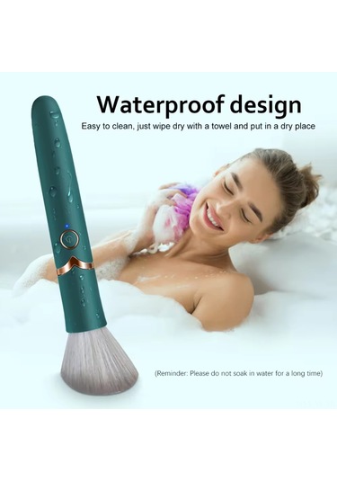 Yifomall Çift Amaçlı Şarj Edilebilir Masaj Fırçası - 10 Titreşim Modu + Isıtma Özellikli