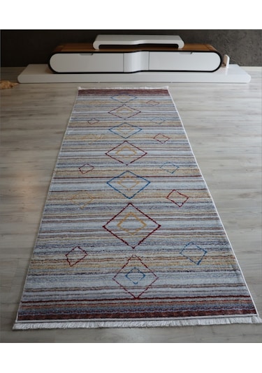 Bambu Dekoratif Renkli Mutfak Halısı Yıkanabilir Salon Halısı-100X300