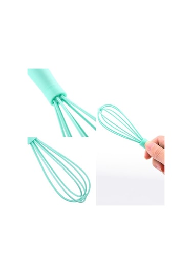 Yasammerkezi Mavi Stil Mutfak Silikon Çırpma Özel Manuel Döner Mikser Kaymaz Temizlemesi Kolay Yumurta Ahşap