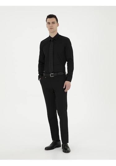 Pierre Cardin Erkek Siyah Gömlek Basic 50286102-vr046 Siyah