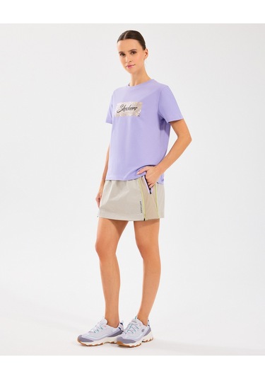 Skechers W Skort Short Kadın Off White Şort S2510117-102 Off White Beyaz